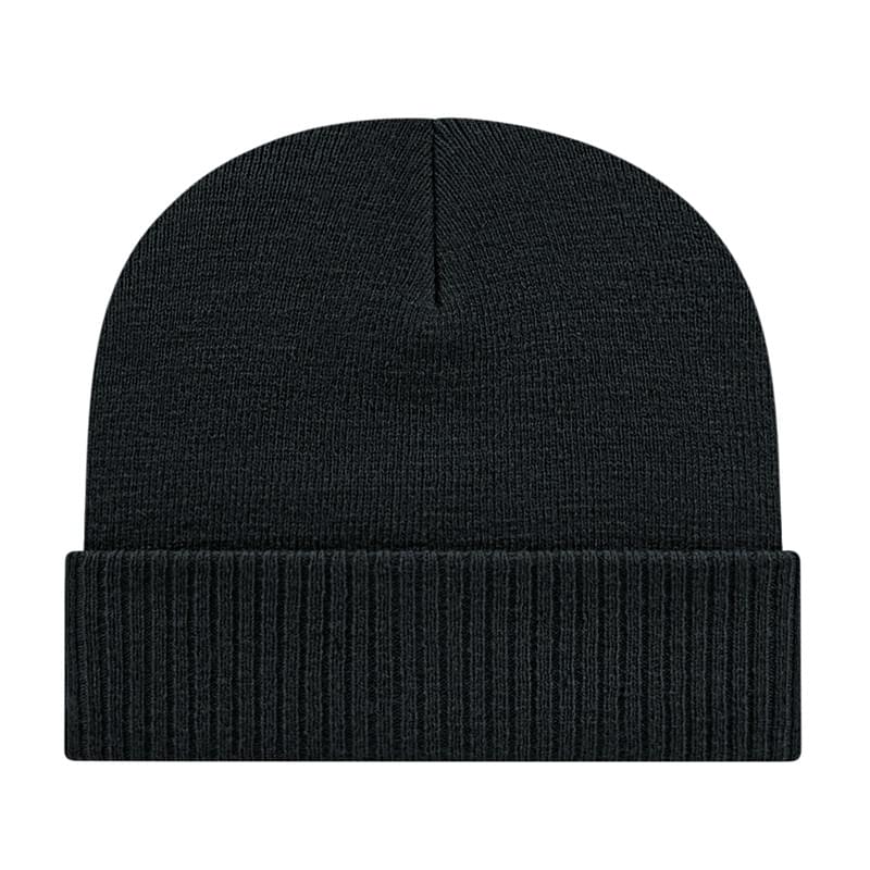 Knit Cap with Ribbed Cuff