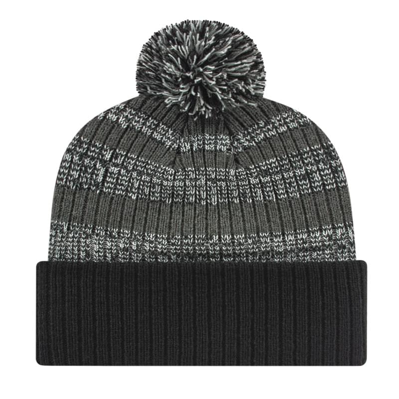 Heavy Ribbed Knit Cap with Cuff