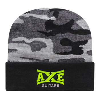 Urban Camo Knit Cap with Cuff
